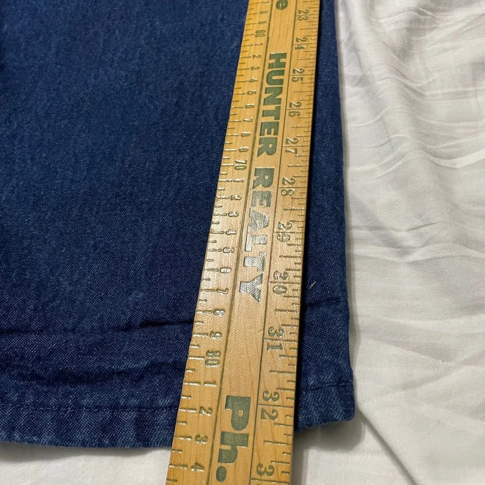 Dickies Overalls Mens 38x32 Blue Denim Bib Carpenter Workwear W816H88